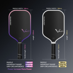LEGENDTEK Pickleball Paddles , Carbon Friction Surface Pickleball Paddles, Pickleball Paddle USAPA APPROVED for All Levels