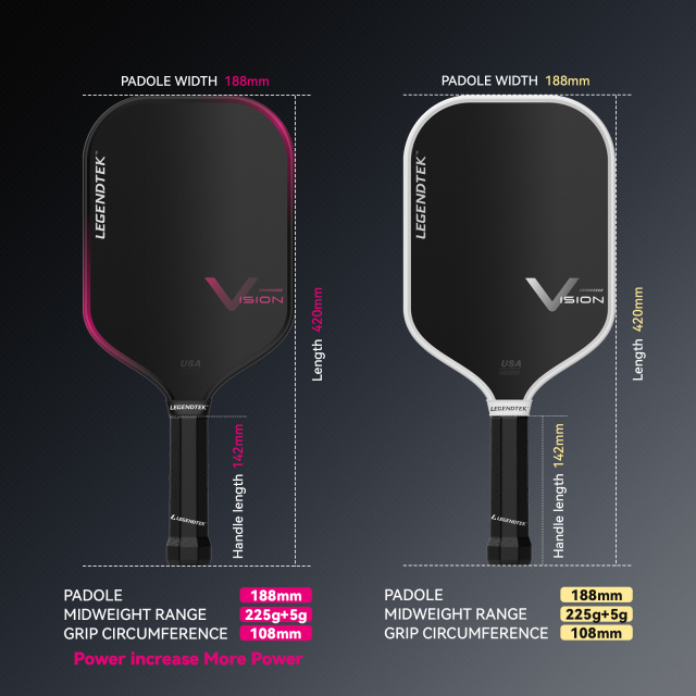 LEGENDTEK Pickleball Paddles , Carbon Friction Surface Pickleball Paddles, Pickleball Paddle USAPA APPROVED for All Levels