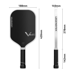 LEGENDTEK Pickleball Paddles , Carbon Friction Surface Pickleball Paddles, Pickleball Paddle USAPA APPROVED for All Levels