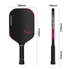 LEGENDTEK Pickleball Paddles , Carbon Friction Surface Pickleball Paddles, Pickleball Paddle USAPA APPROVED for All Levels