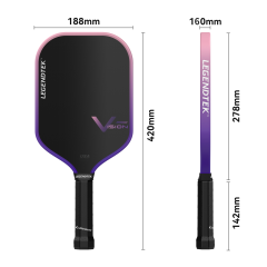 LEGENDTEK Pickleball Paddles , Carbon Friction Surface Pickleball Paddles, Pickleball Paddle USAPA APPROVED for All Levels