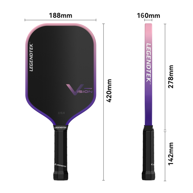 LEGENDTEK Pickleball Paddles , Carbon Friction Surface Pickleball Paddles, Pickleball Paddle USAPA APPROVED for All Levels