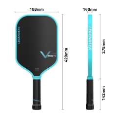 LEGENDTEK Pickleball Paddles , Carbon Friction Surface Pickleball Paddles, Pickleball Paddle USAPA APPROVED for All Levels
