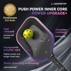 LEGENDTEK Pickleball Paddles , Carbon Friction Surface Pickleball Paddles, Pickleball Paddle USAPA APPROVED for All Levels