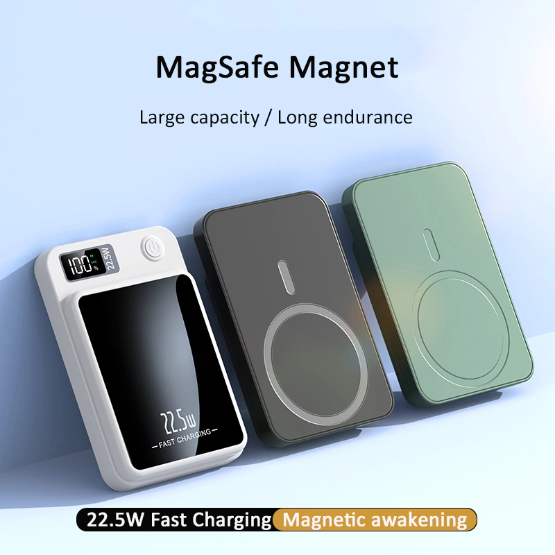 10000mAh New Arrivals 2023 Customized Magnetic Wireless Portable Mini Power Bank Universal Powerbank 20000mah