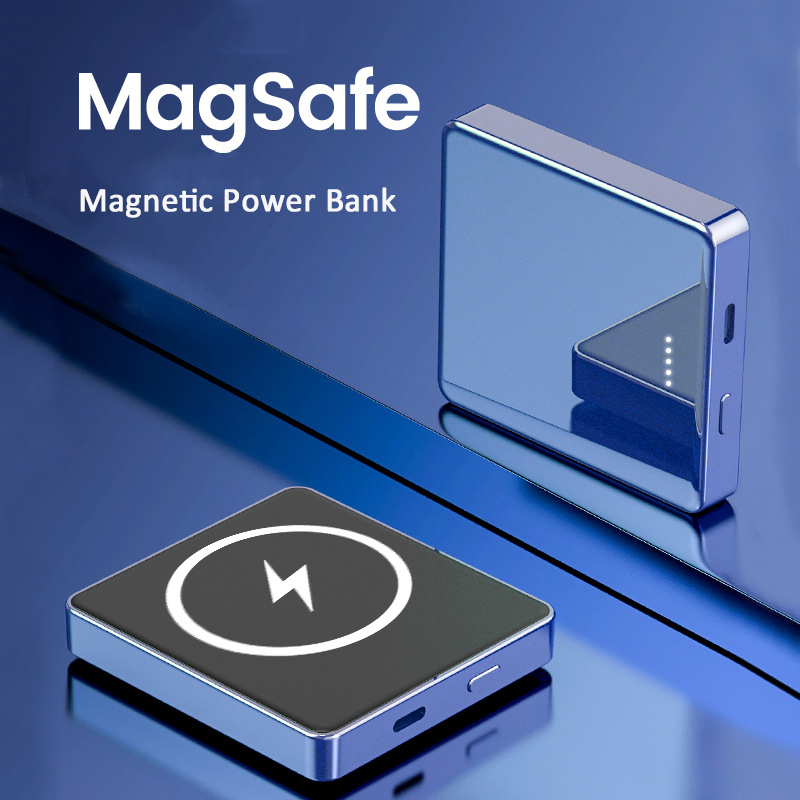 New Light and Thin 5000mAh 10000mAh Wireless Magnetic Portable Power Bank with 20W Fast Charge