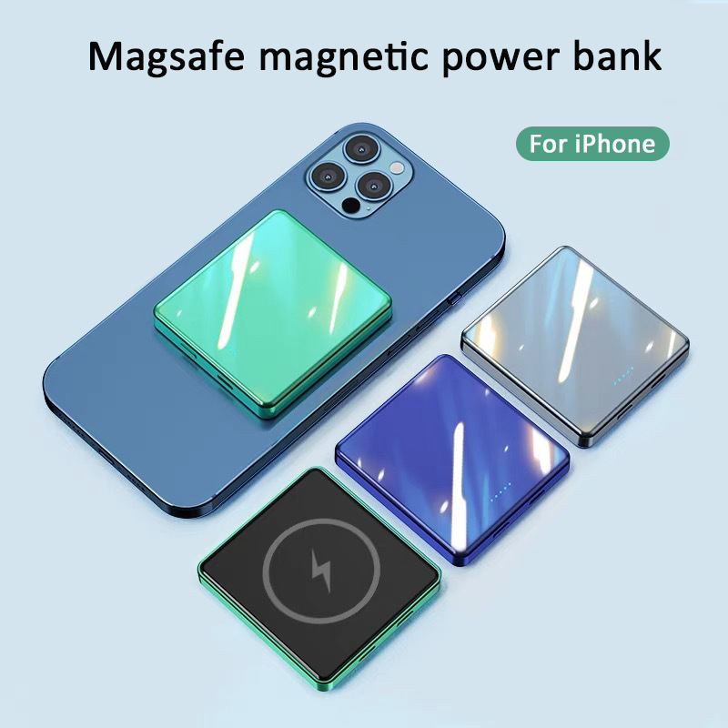 New Light and Thin 5000mAh 10000mAh Wireless Magnetic Portable Power Bank with 20W Fast Charge