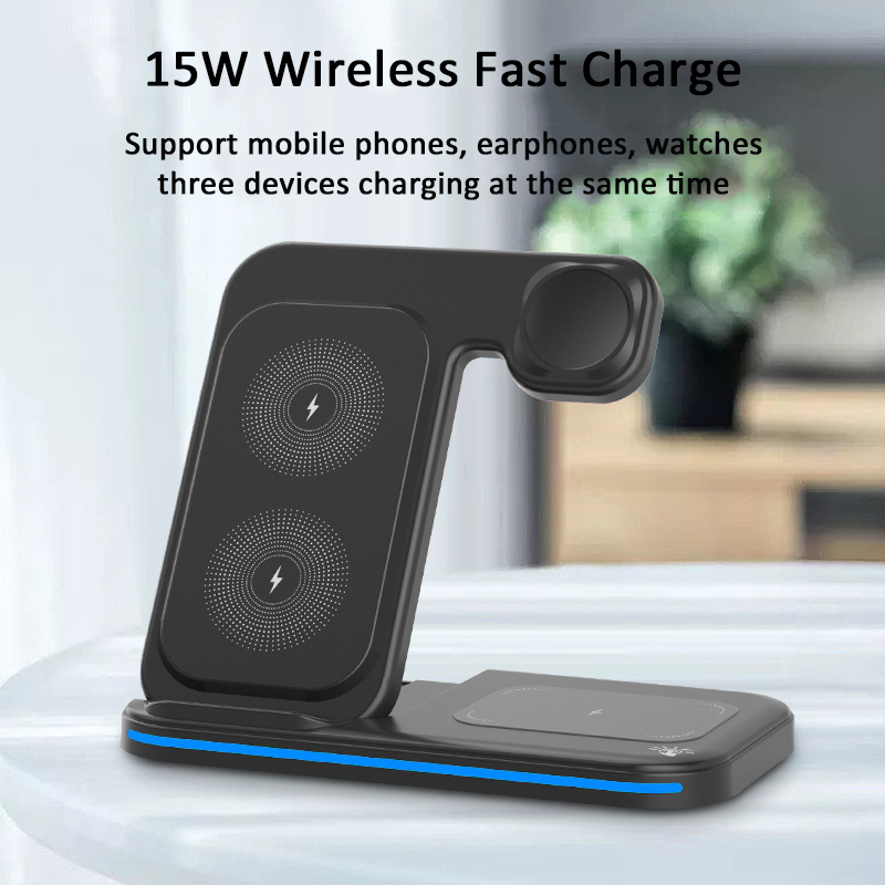 New Arrivals Popular Qi Phone Magnetic 3 in 1 Wireless Charger universal Wireless Charging Stand Holders Station