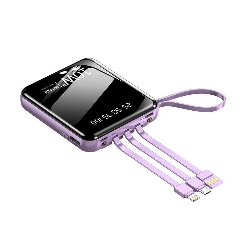 Customized 10000mAh Portable Power Bank 10W Fast charge support ios android phone