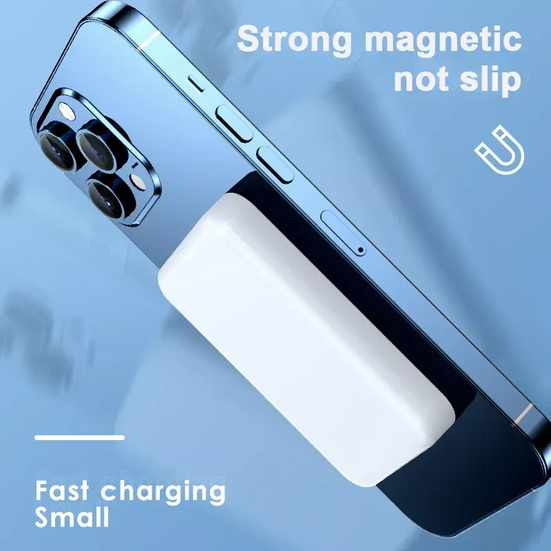 2023 New Arrivals Portable Power Bank MagSafe Universal Wireless Magnetic Charger Custom OEM Powerbank 5000mah 10000mah
