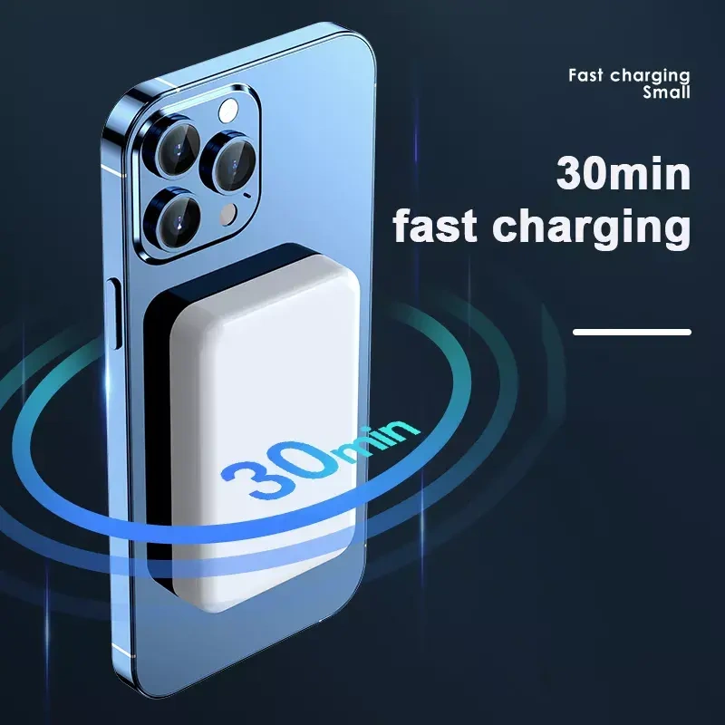 2023 New Arrivals Portable Power Bank MagSafe Universal Wireless Magnetic Charger Custom OEM Powerbank 5000mah 10000mah