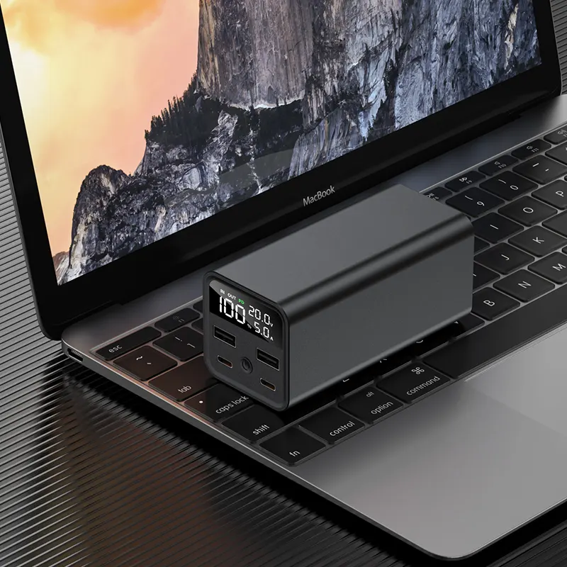 PD 100W Fast Charging 20000mAh Portable Power Bank for Laptop charging devices