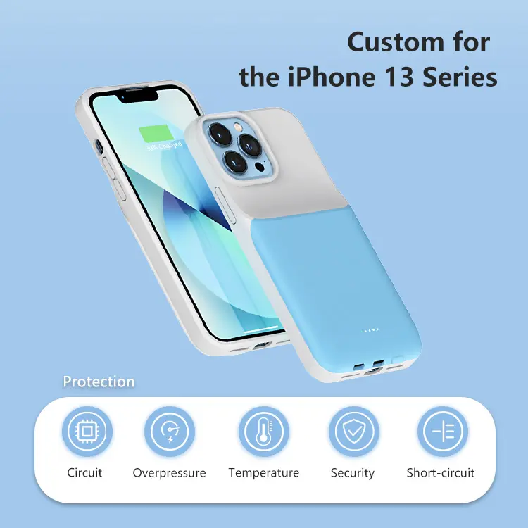 PD20W Fast Charging Magnetic Wireless Charging Portable Power Bank Phone Case Battery Case 10000mAh for iPhone 13 Series
