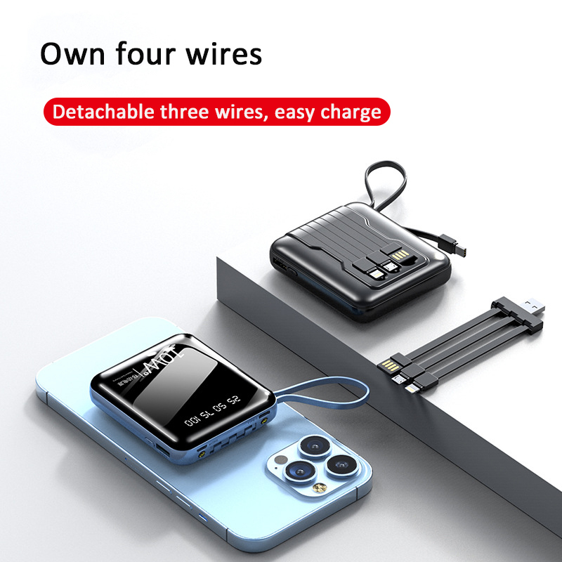 Customized 10000mAh Portable Power Bank 10W Fast charge support ios android phone