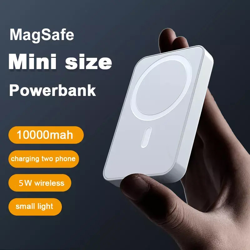 2023 New Arrivals Portable Power Bank MagSafe Universal Wireless Magnetic Charger Custom OEM Powerbank 5000mah 10000mah