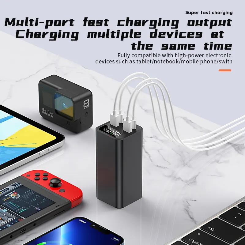 PD 100W Fast Charging 20000mAh Portable Power Bank for Laptop charging devices