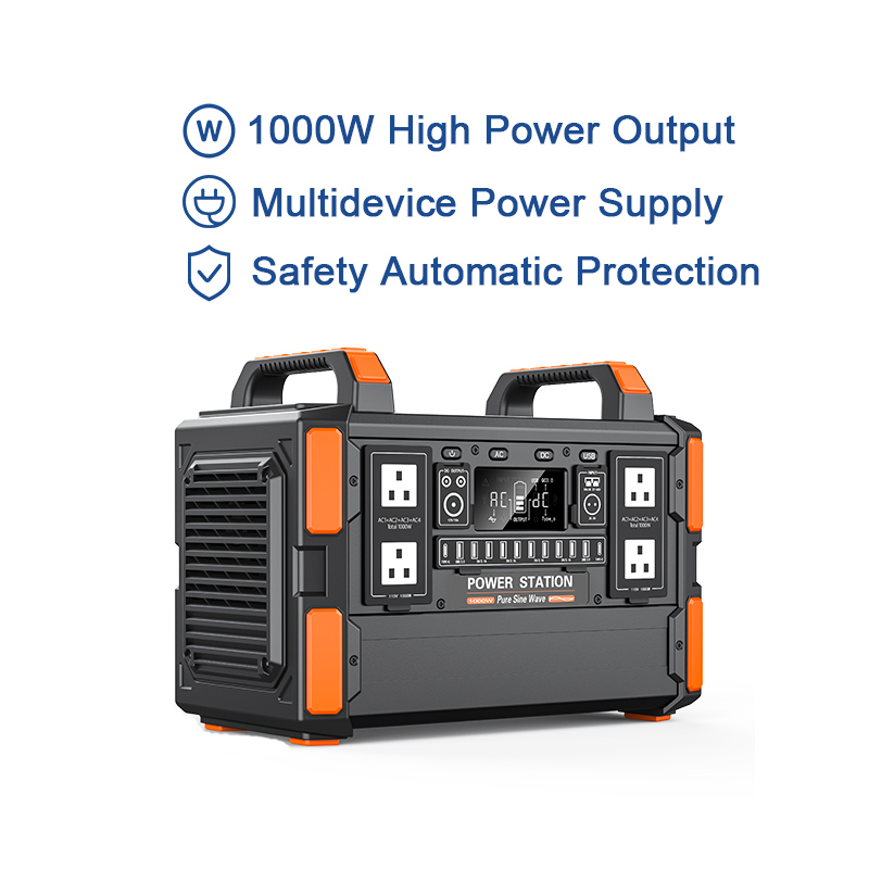 2023 Factory direct sale 1000W OEM ODM customized emergency portable solar power station plant
