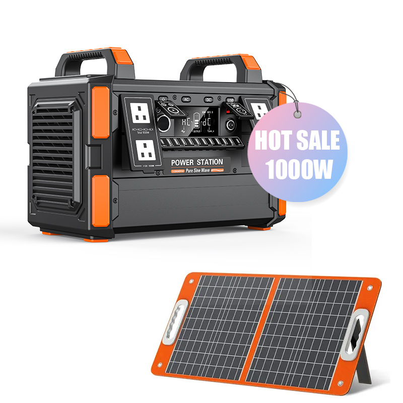 2023 Factory direct sale 1000W OEM ODM customized emergency portable solar power station plant