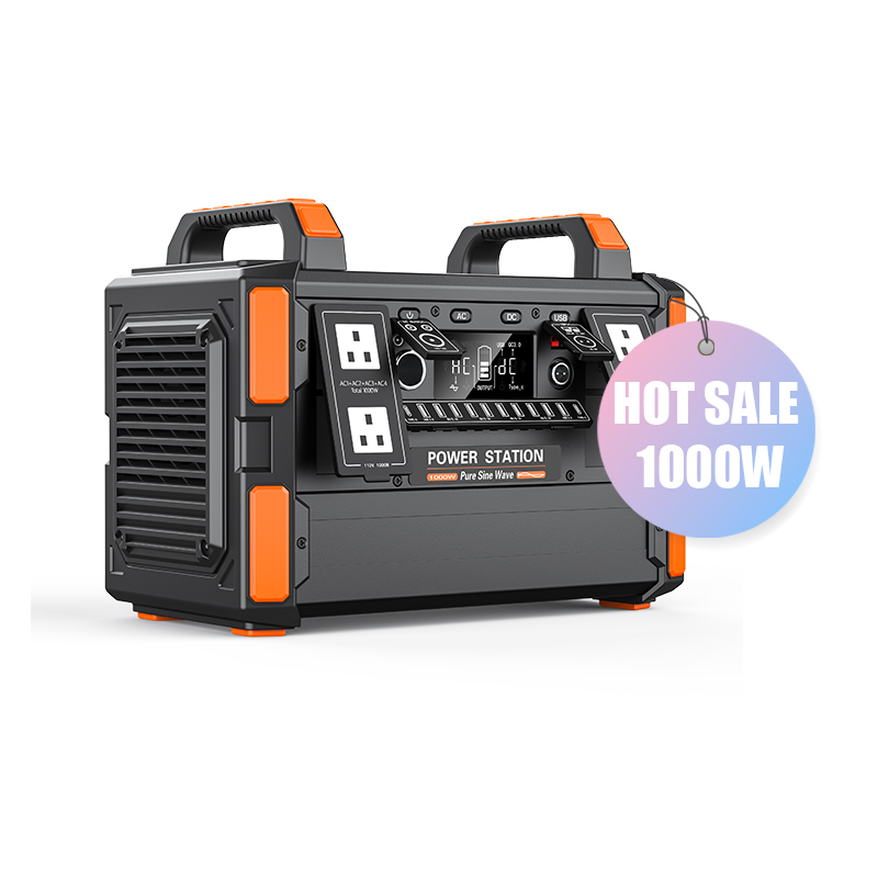 2023 Factory direct sale 1000W OEM ODM customized emergency portable solar power station plant