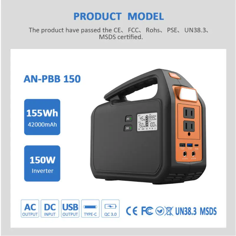 New Design China Manufacturer Handheld Multi-Functional lithium solar generator for remote area Power Source