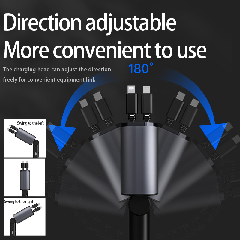 New Digital Flash Charging USB Adapter Cigarette Lighter One Drag Four 100W Super Fast Charging Car Charger Cross border