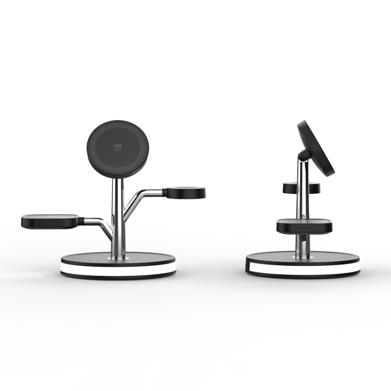 Top Selling Products 2023 Now T268 Fast Charging Stand 15W Magnetic Quick Charger 5 in 1 Wireless Charger For Iphone 14 13 12