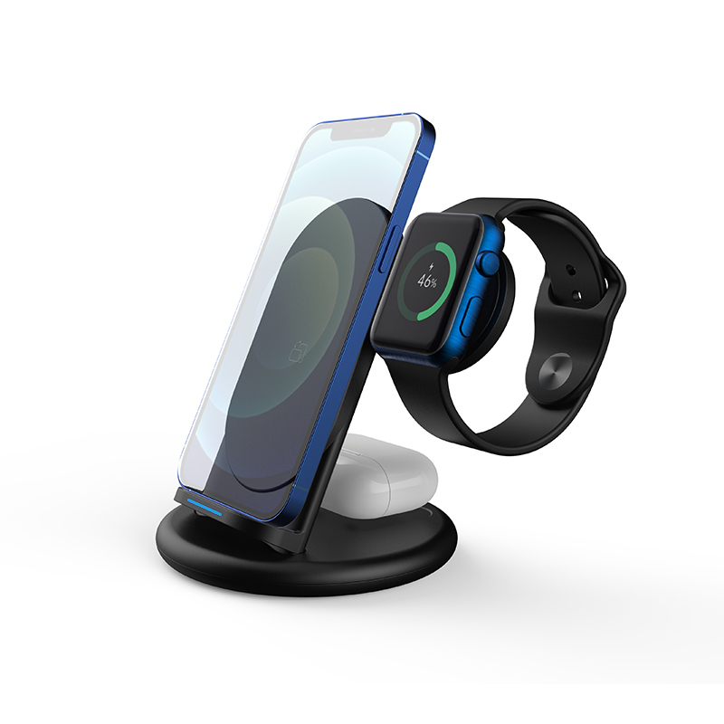 Hot Products QI2.0 Multifunction 3 in1 Universal Phone Wireless Charger Stand Fast Mobile 4 In 1 Wireless Charger