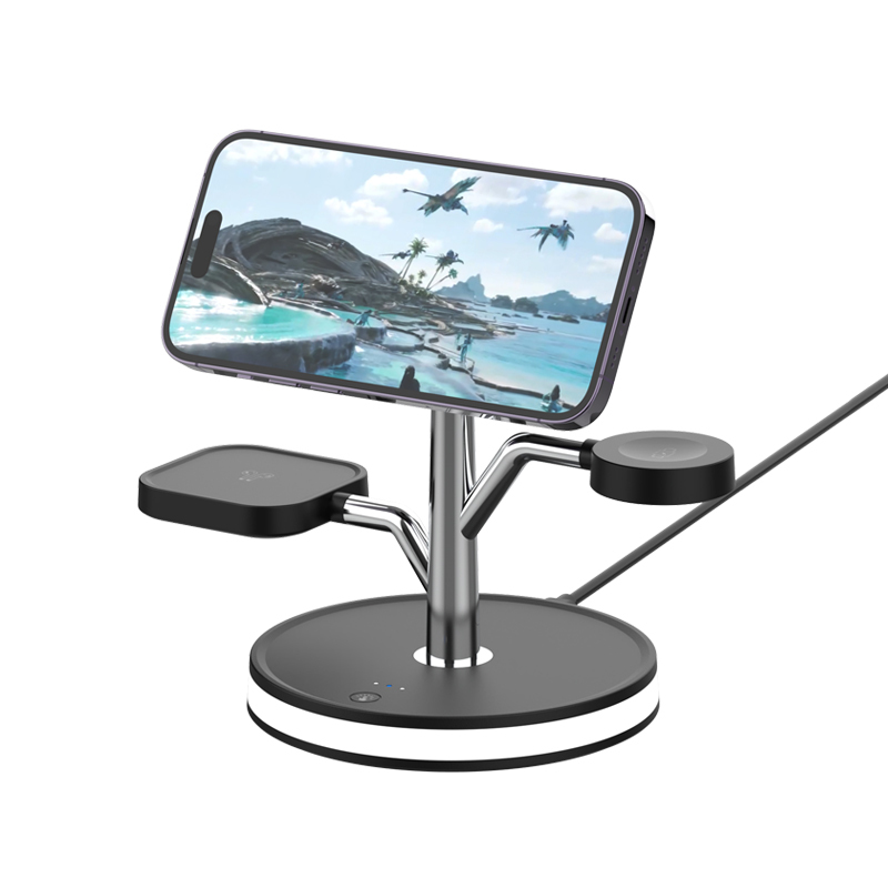 Top Selling Products 2023 Now T268 Fast Charging Stand 15W Magnetic Quick Charger 5 in 1 Wireless Charger For Iphone 14 13 12
