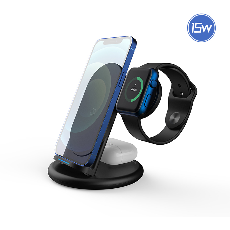 Hot Products QI2.0 Multifunction 3 in1 Universal Phone Wireless Charger Stand Fast Mobile 4 In 1 Wireless Charger