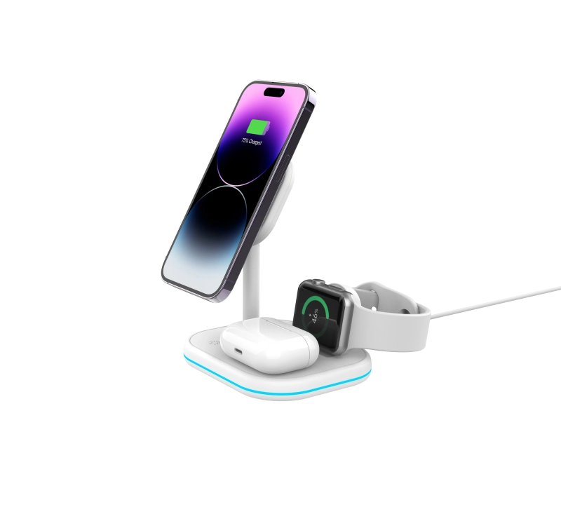 2023 High quality 15W 3in1 fast charging station magnetic wireless charger for iphone