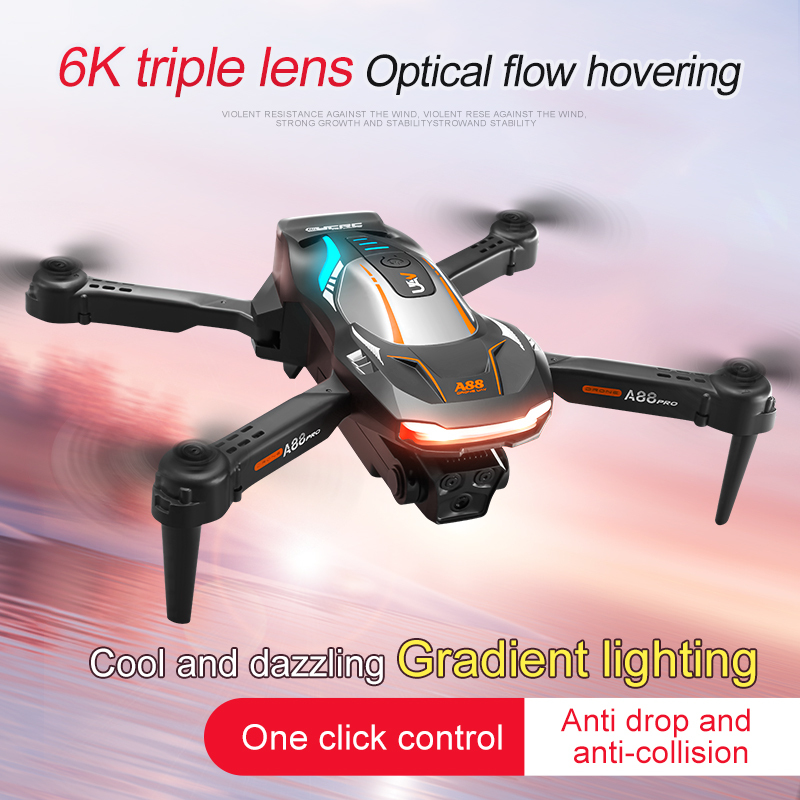 Brushless Super Endurance Foldable Quadcopter Drone for Beginners–40+ mins Flight Time,Wi-Fi Drone with 120°Wide-Angle 4K HD Camera, Brushless Motor, Follow me, Dual Cameras