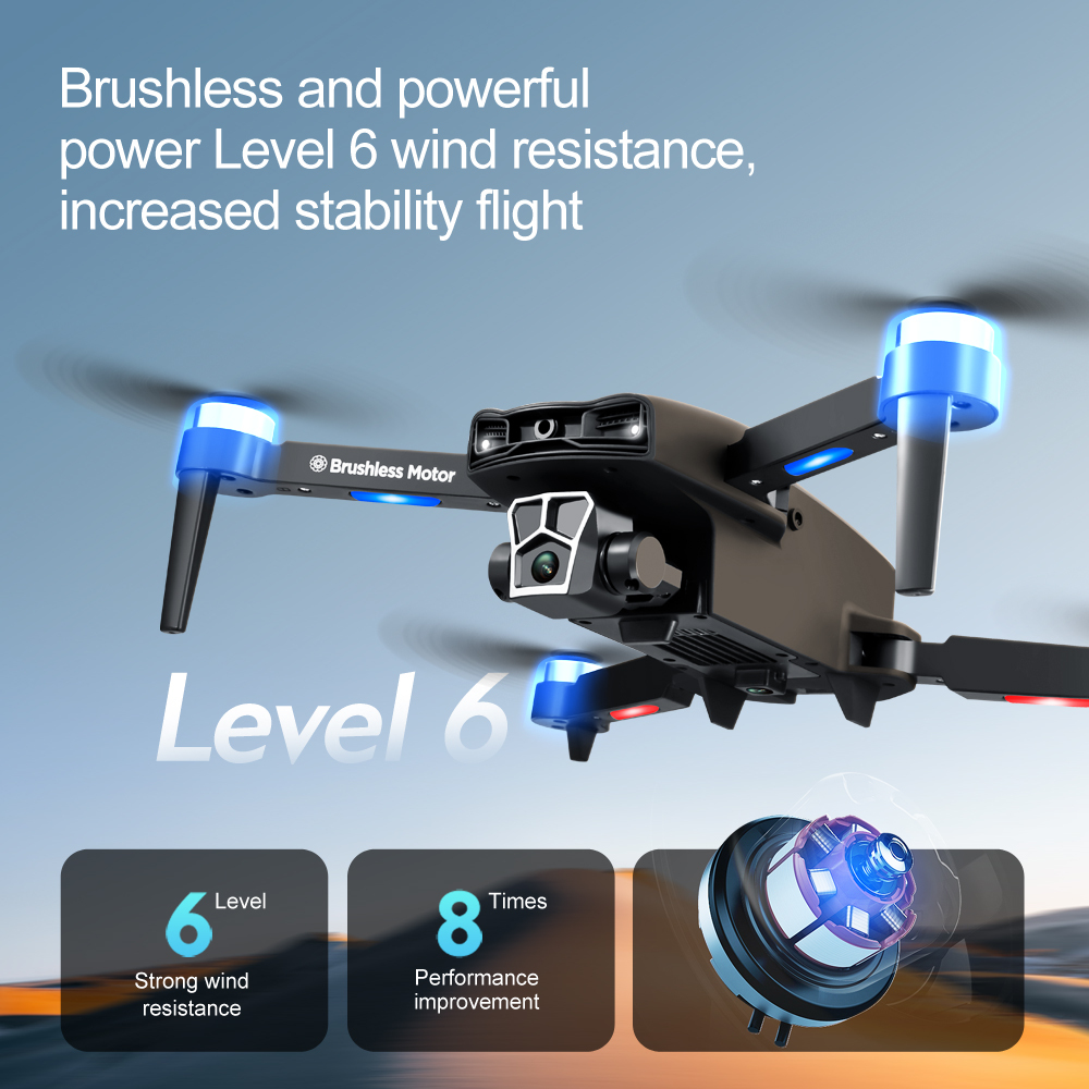 Enduring Brushless Motor Drone with 84 Mins Super Long Flight Time, Drone with 4K HD Camera for Beginners, WiFi Quadcopter, Follow Me, Auto Hover, 3 Batteries, Carrying Case