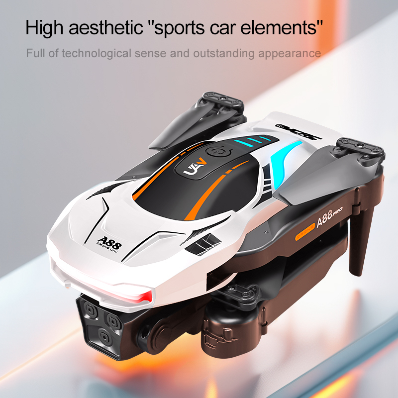 Brushless Super Endurance Foldable Quadcopter Drone for Beginners–40+ mins Flight Time,Wi-Fi Drone with 120°Wide-Angle 4K HD Camera, Brushless Motor, Follow me, Dual Cameras