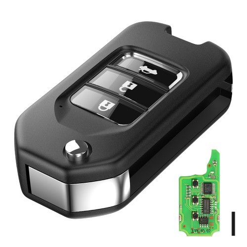 Xhorse XNHO00EN Wireless Remote Key Honda Flip 3 Buttons English 5pcs/lot