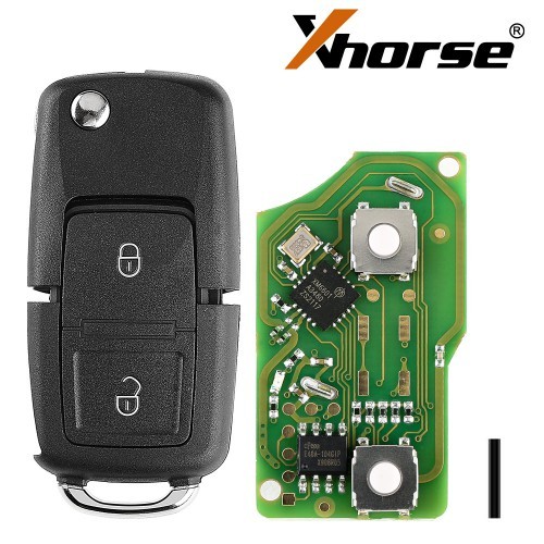 Xhorse XKB508EN Wire Remote Key VW B5 Flip 2 Buttons English 5pcs/lot