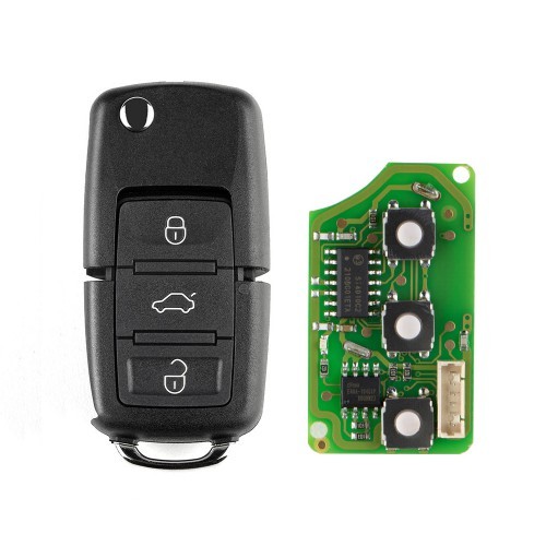 Xhorse XKB501EN Wire Remote Key VW B5 Flip 3 Buttons English 5pcs/lot