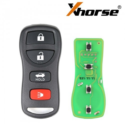Xhorse XKNI00EN Wire Remote Key Nissan Separate 4 Buttons English 5pcs/lot