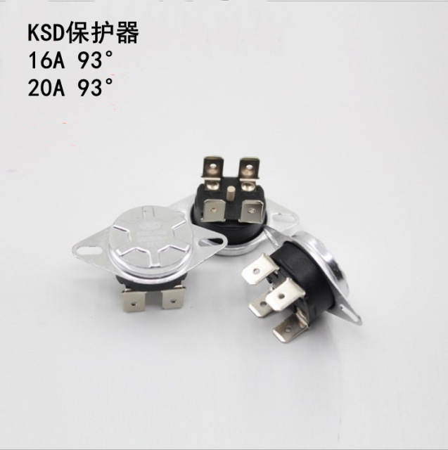 电热水器限温器KSD302XsT配件93℃温控器1520A超温保护器