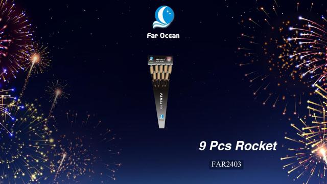 9 Pcs  Rocket