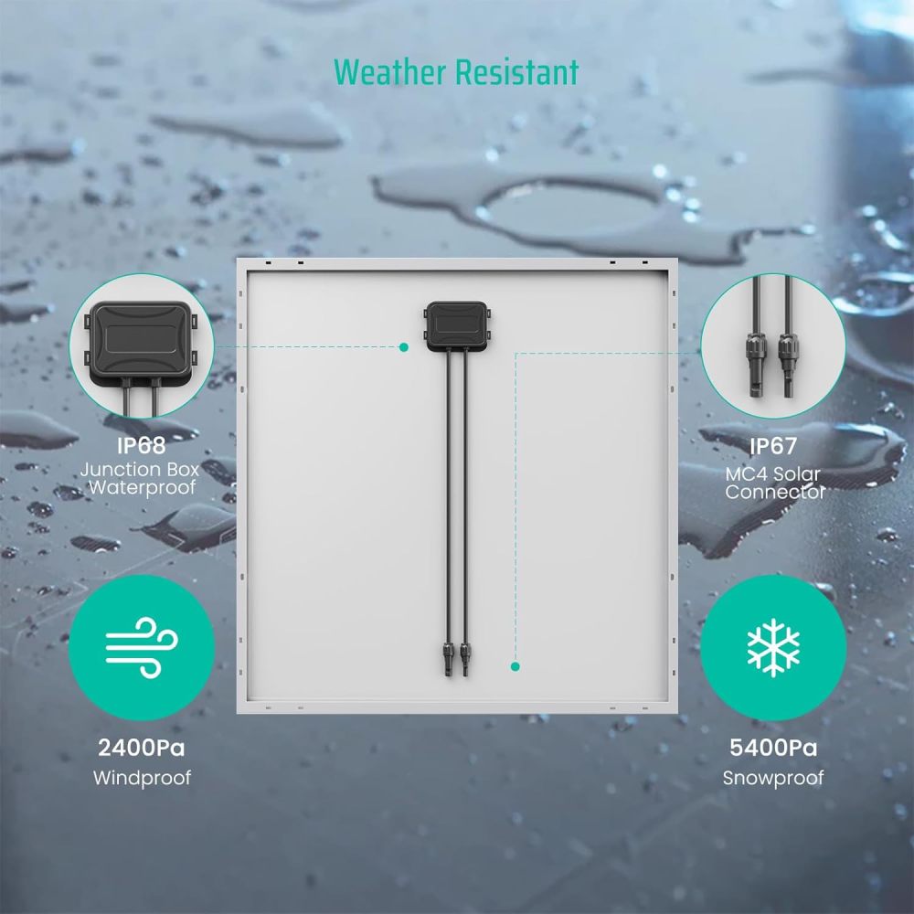 Bifacial 115 Watt 12 Volt Monocrystalline Solar Panel