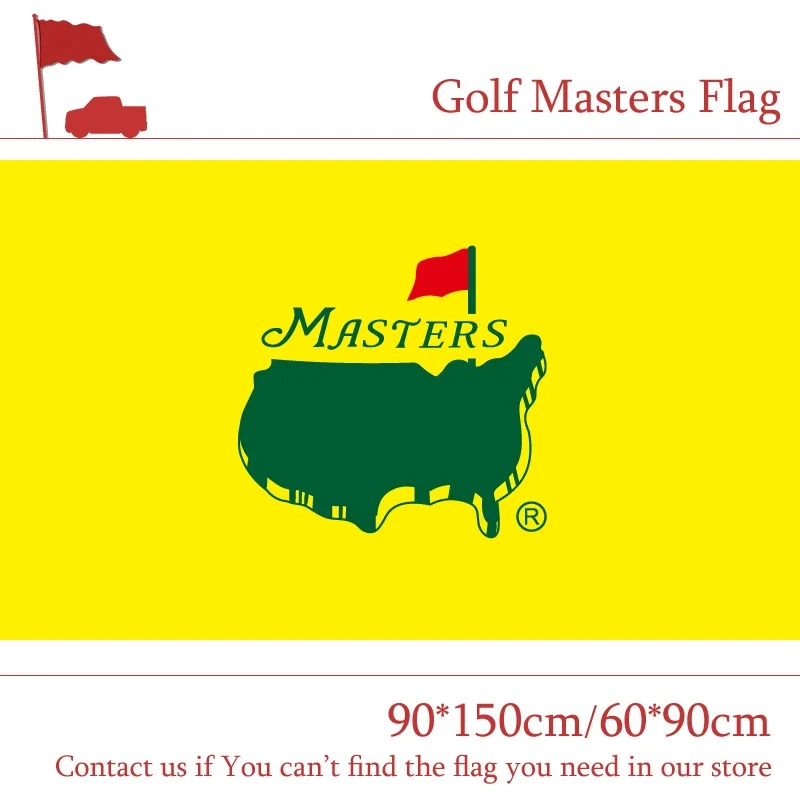 Golf Masters Flag Banner Polyester Flag 90*150cm (3ftx5ft)/60*90cm