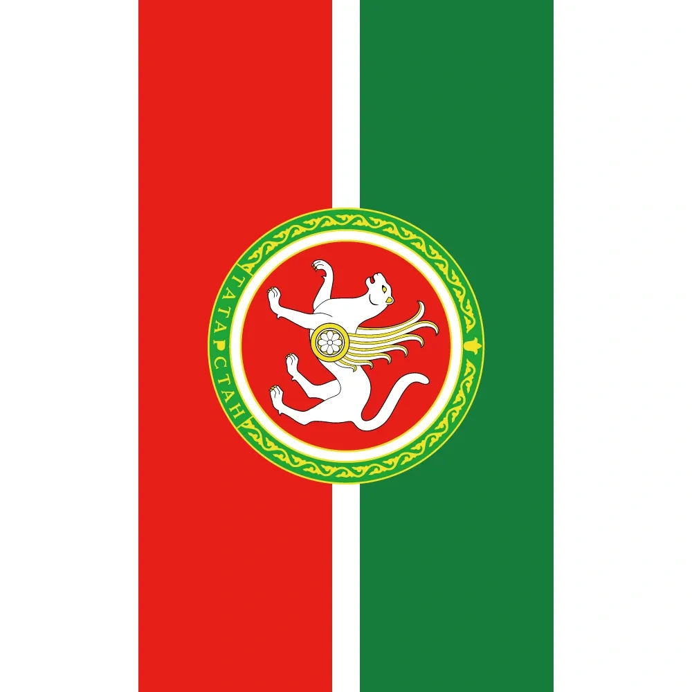 Tatarstan Flags and Banners 90*150 cm/60*90 cm/40*60cm Big Flag 3 X 5 ft Home Decorations