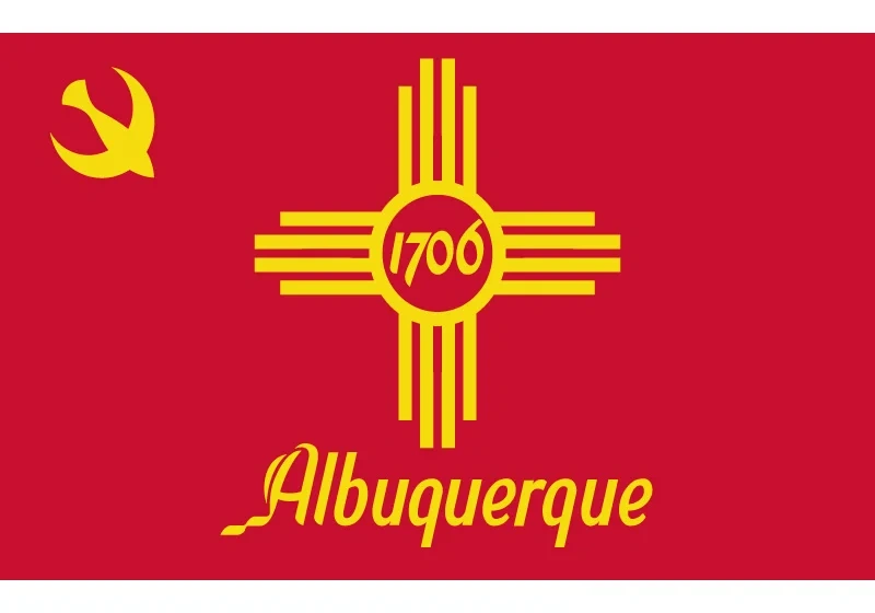New Mexico State 3x5ft Albuquerque City Flag 60*90cm 90*150cm Flag Custom 100d Polyester40*60cm Car Flag For Campaign Vote