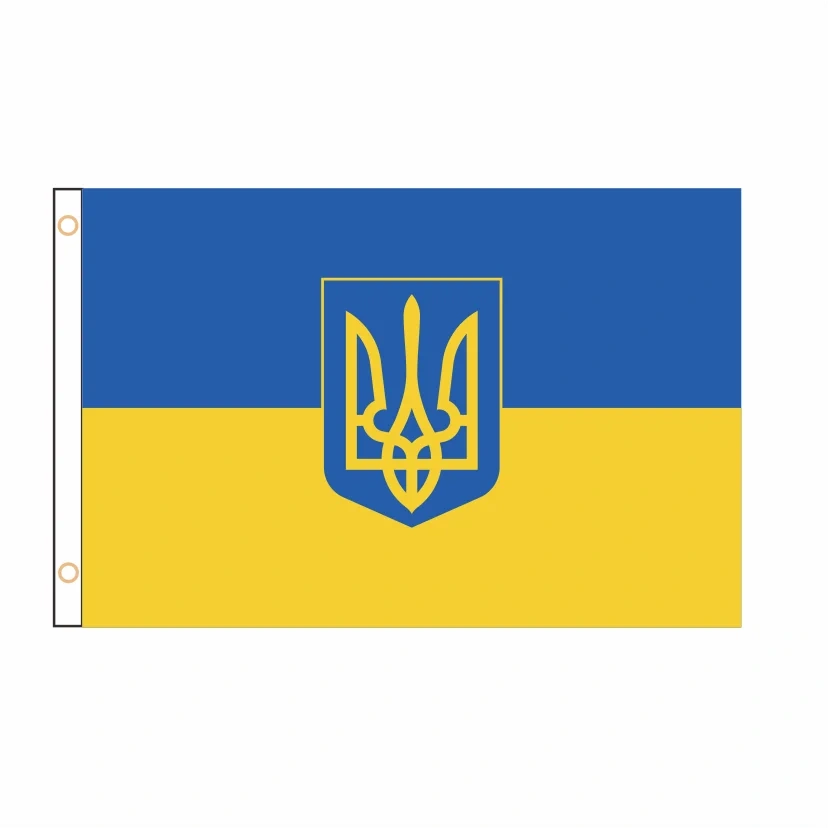 90*150cm/60*90cm/40*60cm/5*3ft Ukraine Flag Large Polyester Ukrainian National Country Flag and Banner