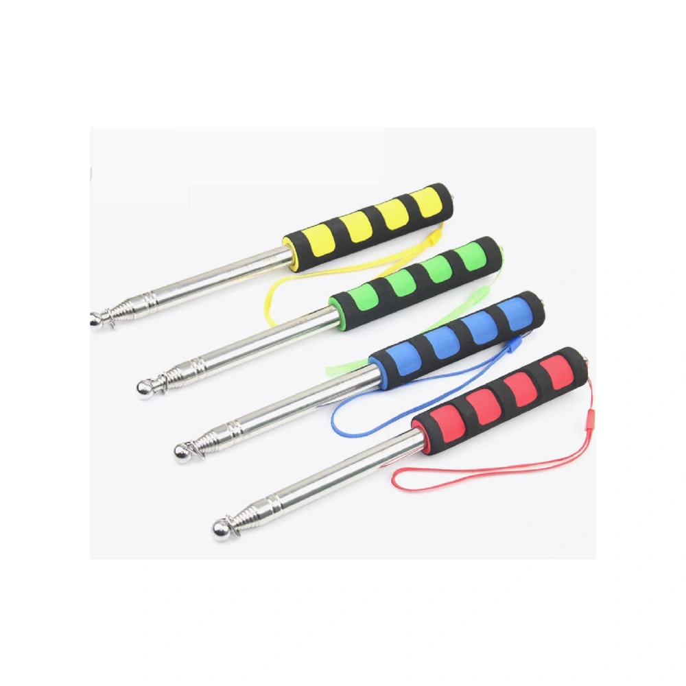 Hot Selling 120cm Stainless Steel Telescopic Flagpole Portable Handheld Poles For Flags Windsock tour guide flagpole