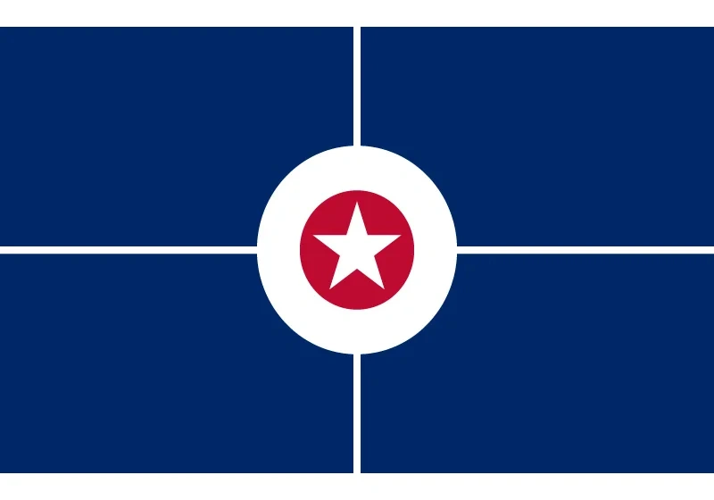 90*150cm 60*90cm US Indianapolis City Flag The capital of Indiana 3x5ft Custom High-quality Banners For Home decoration