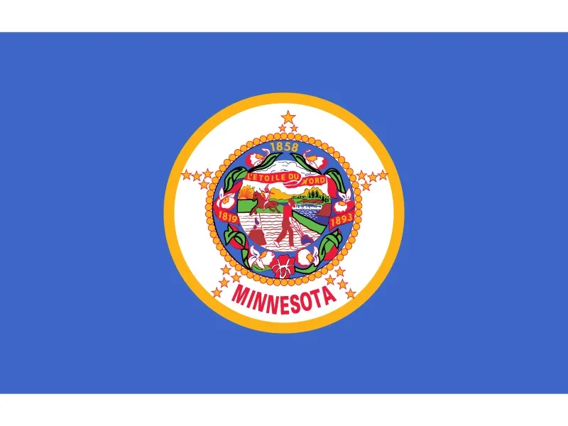 Minnesota Flag 90*150cm(3x5ft) 60*90cm 40*60cm 15*21cm Hand Flag Gear USA flag