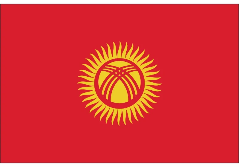 Kyrgyzstan National Flag and Banner 40*60cm/60*90cm/90*150cm Flying Flag 15*21cm Hand Flag For Sports games Sports meeting Gift