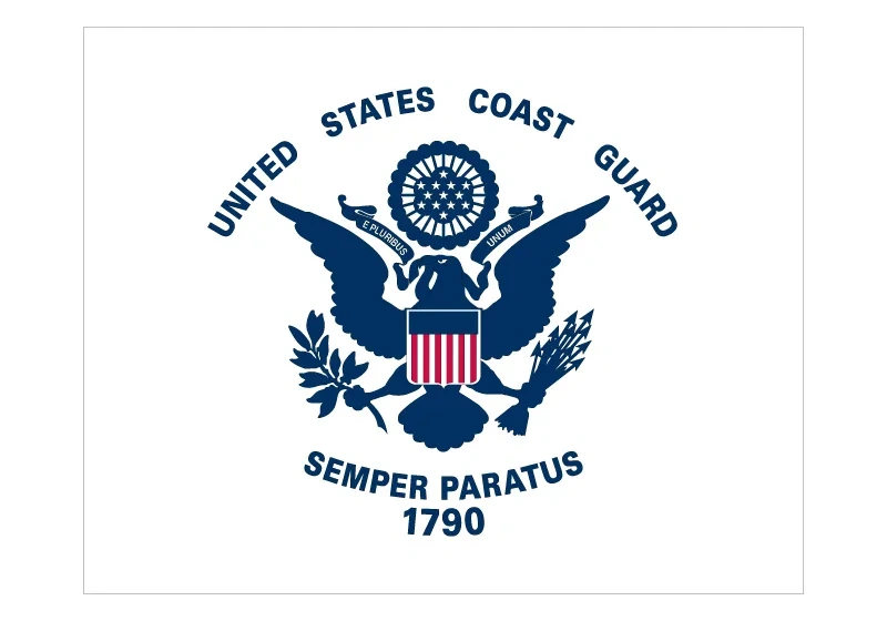 3x5ft Polyester Banner The Coast Guard Auxiliary Commandant Flag 90*150cm 60*90cm 40*60cm Flying Flag America 15*21cm Hand Flag