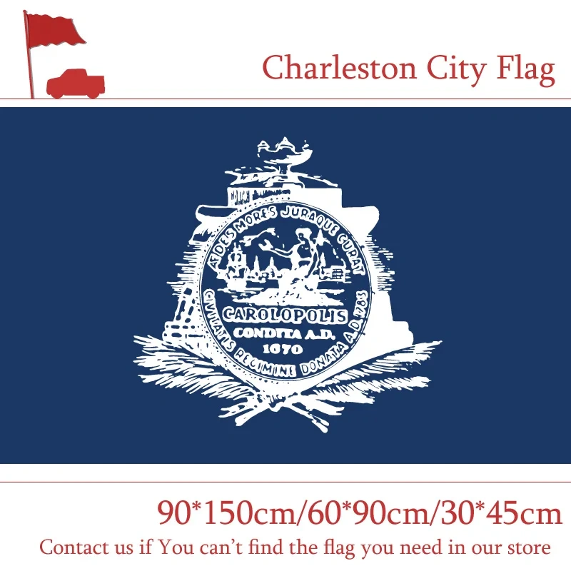 Charleston City Flag40*60cm Car Flag South Carolina State 90*150cm 60*90cm Custom 3x5ft